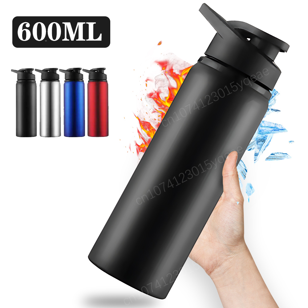 Sports Water Bottle Insulated - Metal Portable Water Bottle Leakproof Reusable