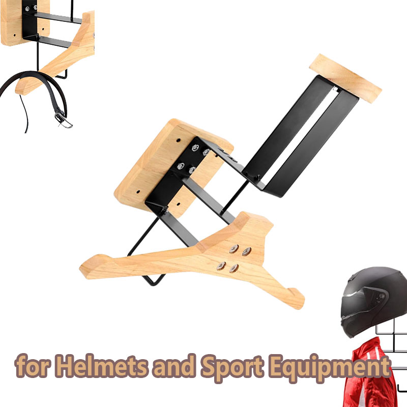 Wood Motorcycle Helmet Holder  - Sports Equipment Rack ulasan dan harga