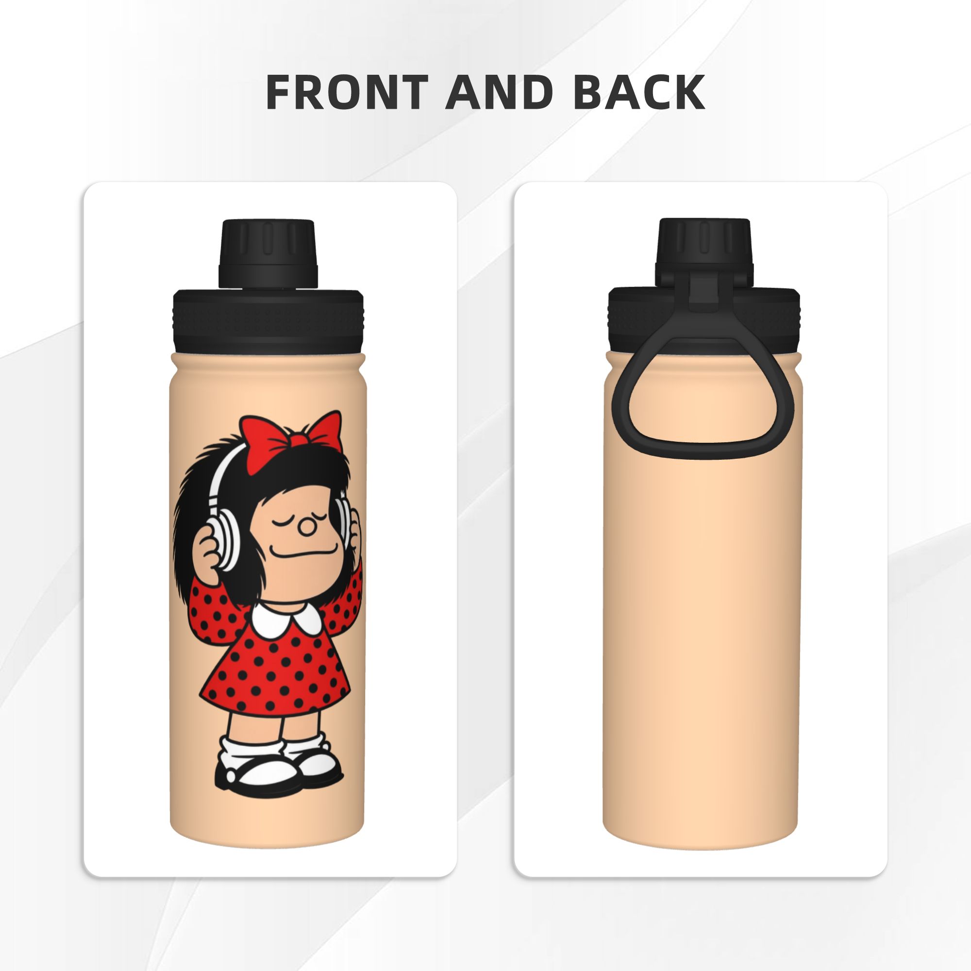 Cartoon M-Mafaldas 18OZ Sports - Sports Water Bottle Insulated ulasan dan harga