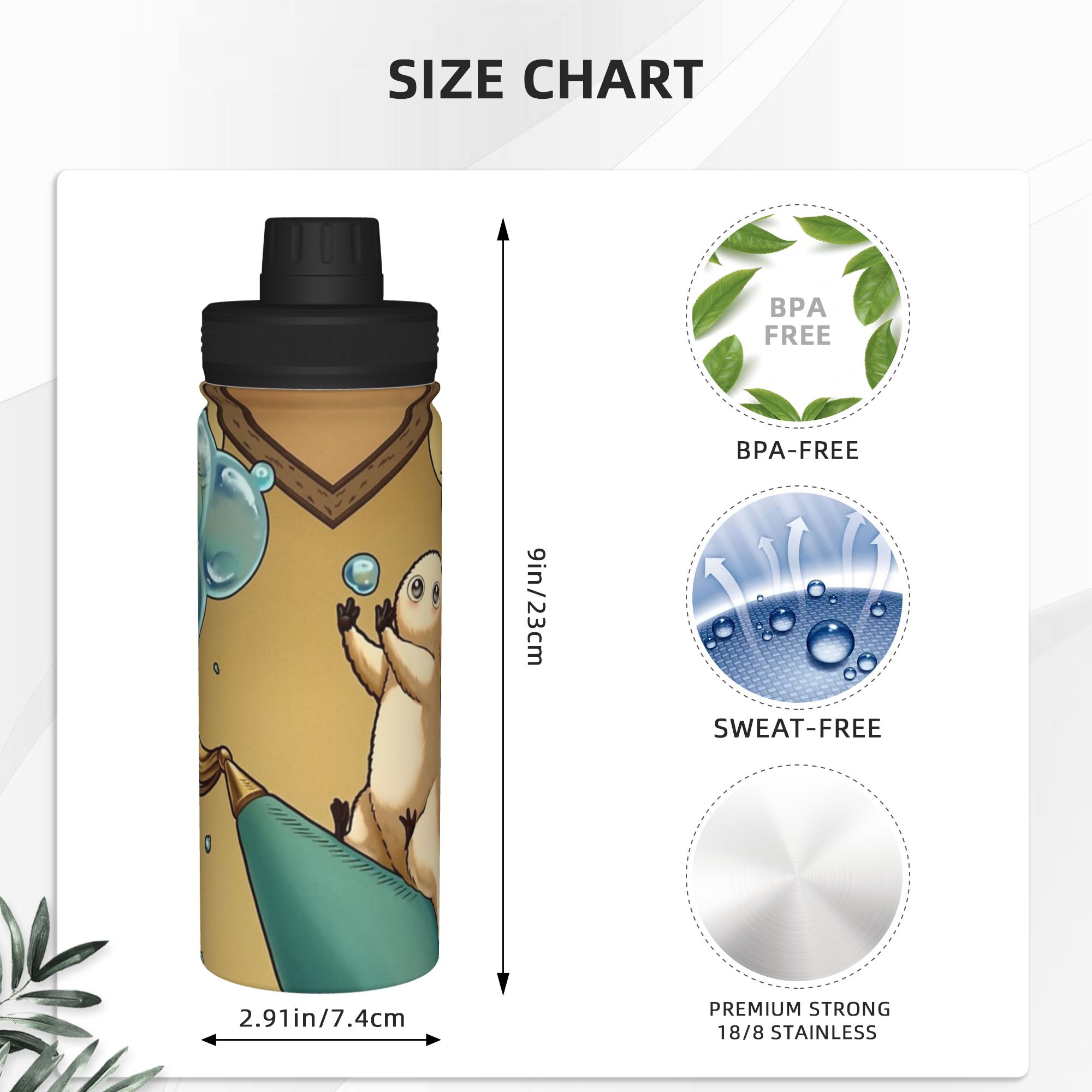 Brushbuddy Witch Hat Atelier A - Sports Water Bottle Insulated ulasan dan harga