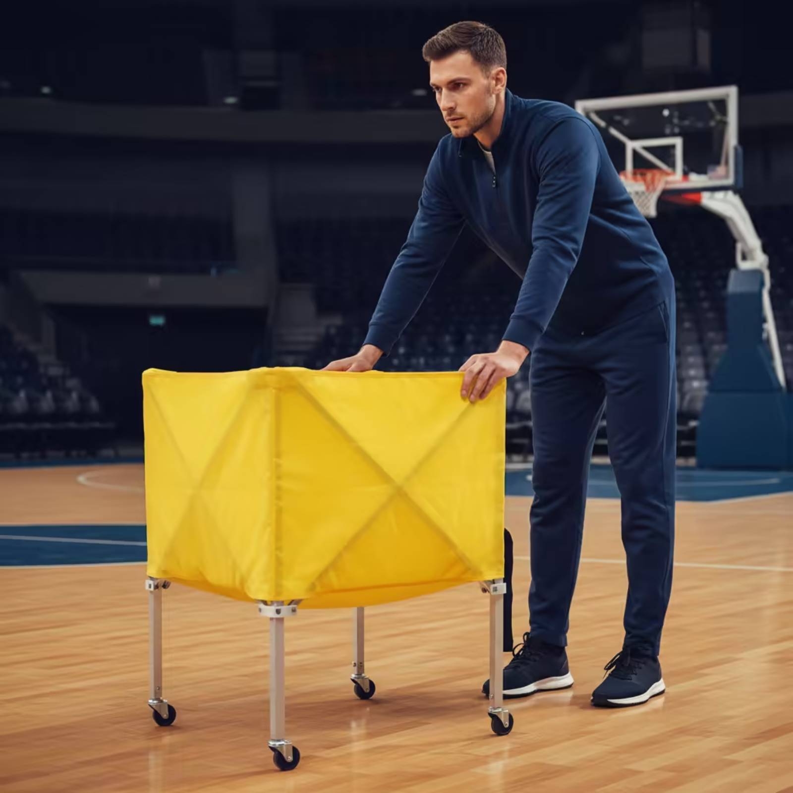 Collapsible Ball Cart Lightwei - Sports Equipment Gym ulasan dan harga