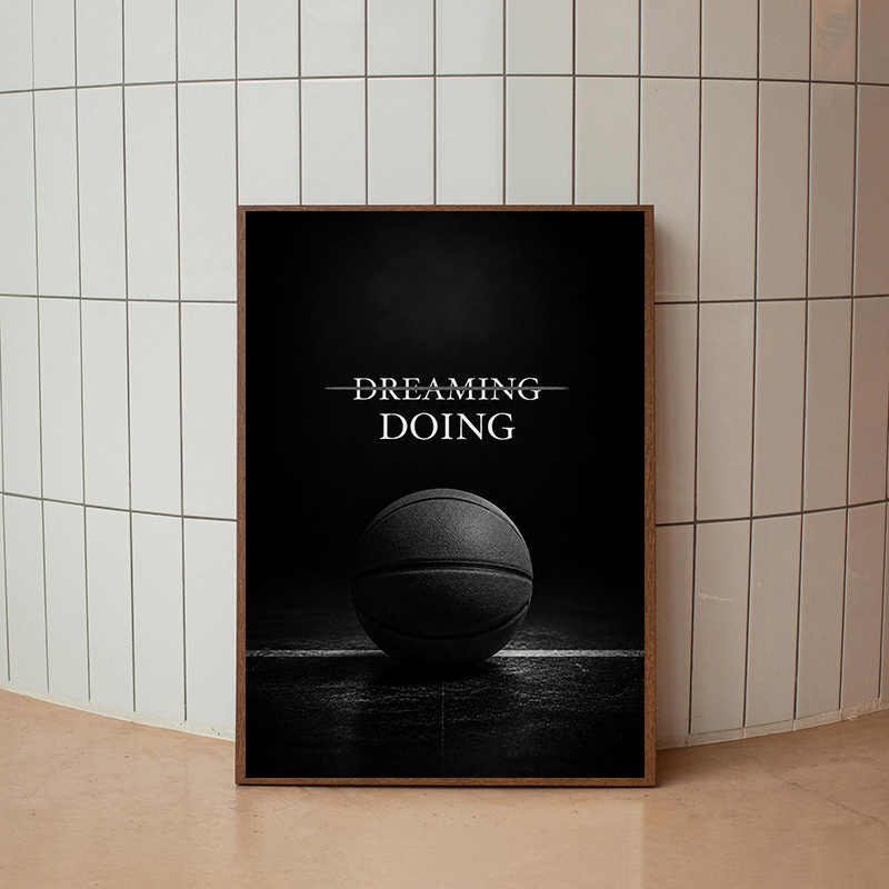 Modern Fitness Motivational Po - Sports Equipment Poster ulasan dan harga