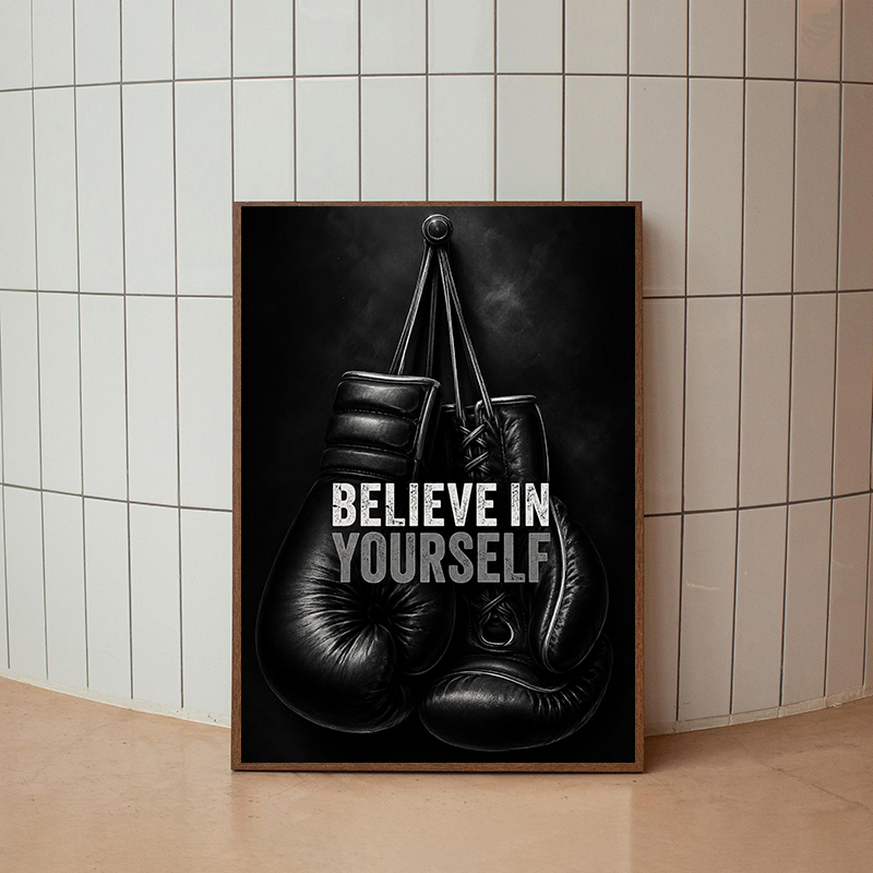 Modern Fitness Motivational Po - Sports Equipment Poster ulasan dan harga